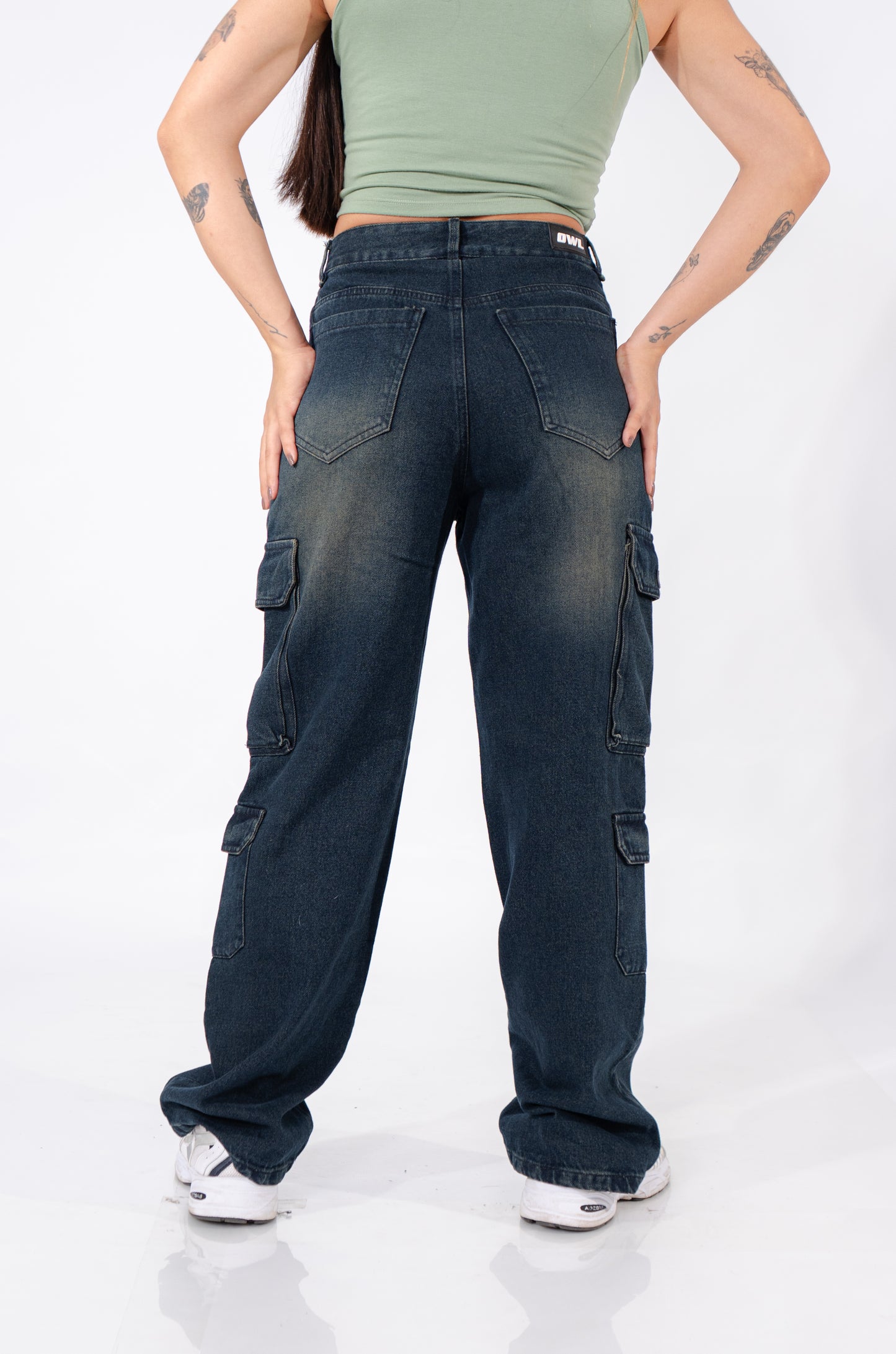 JEANS CARGO ARTEMIZA AZUL REY