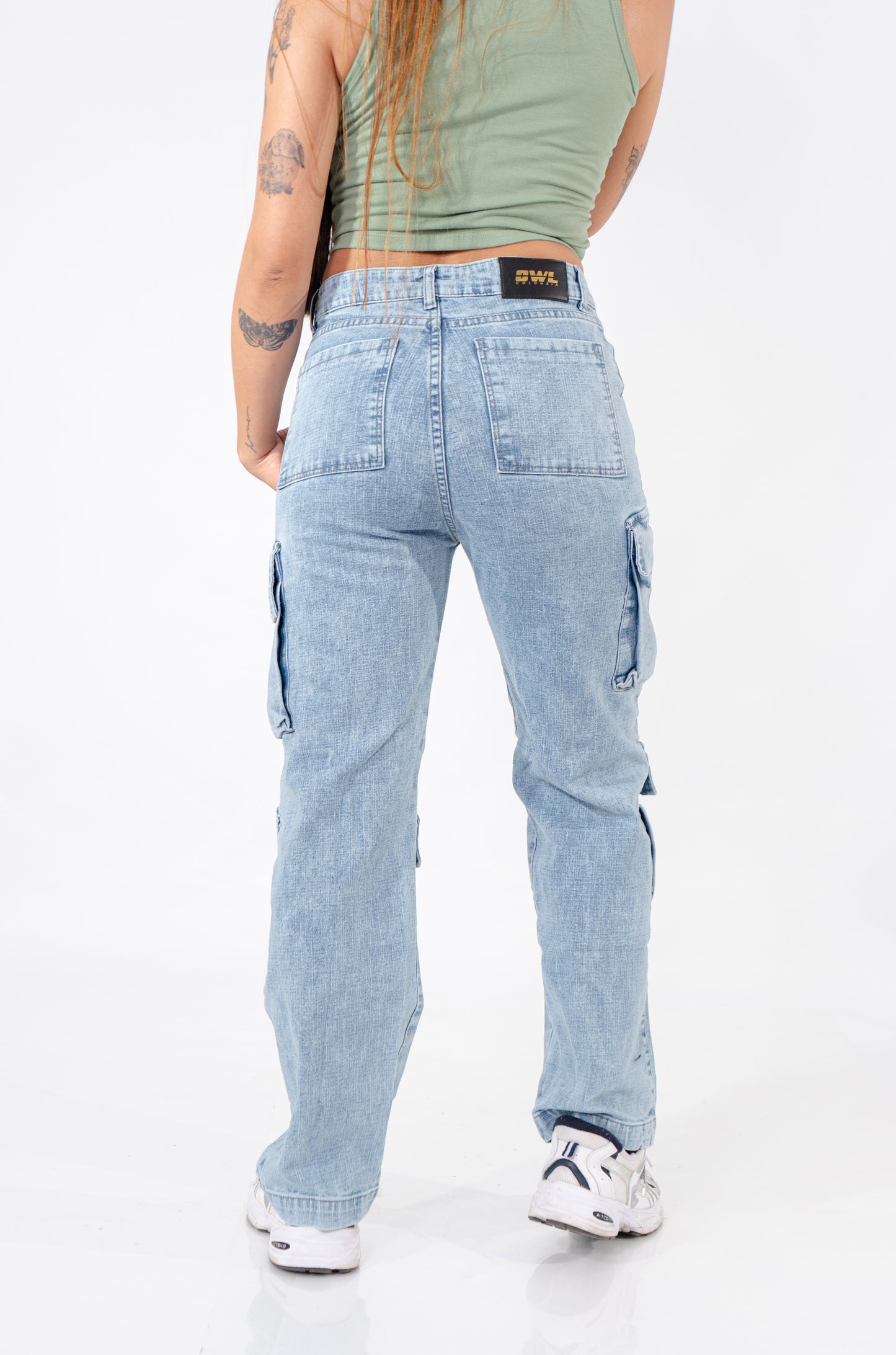 JEANS CARGO AZUL CLARO