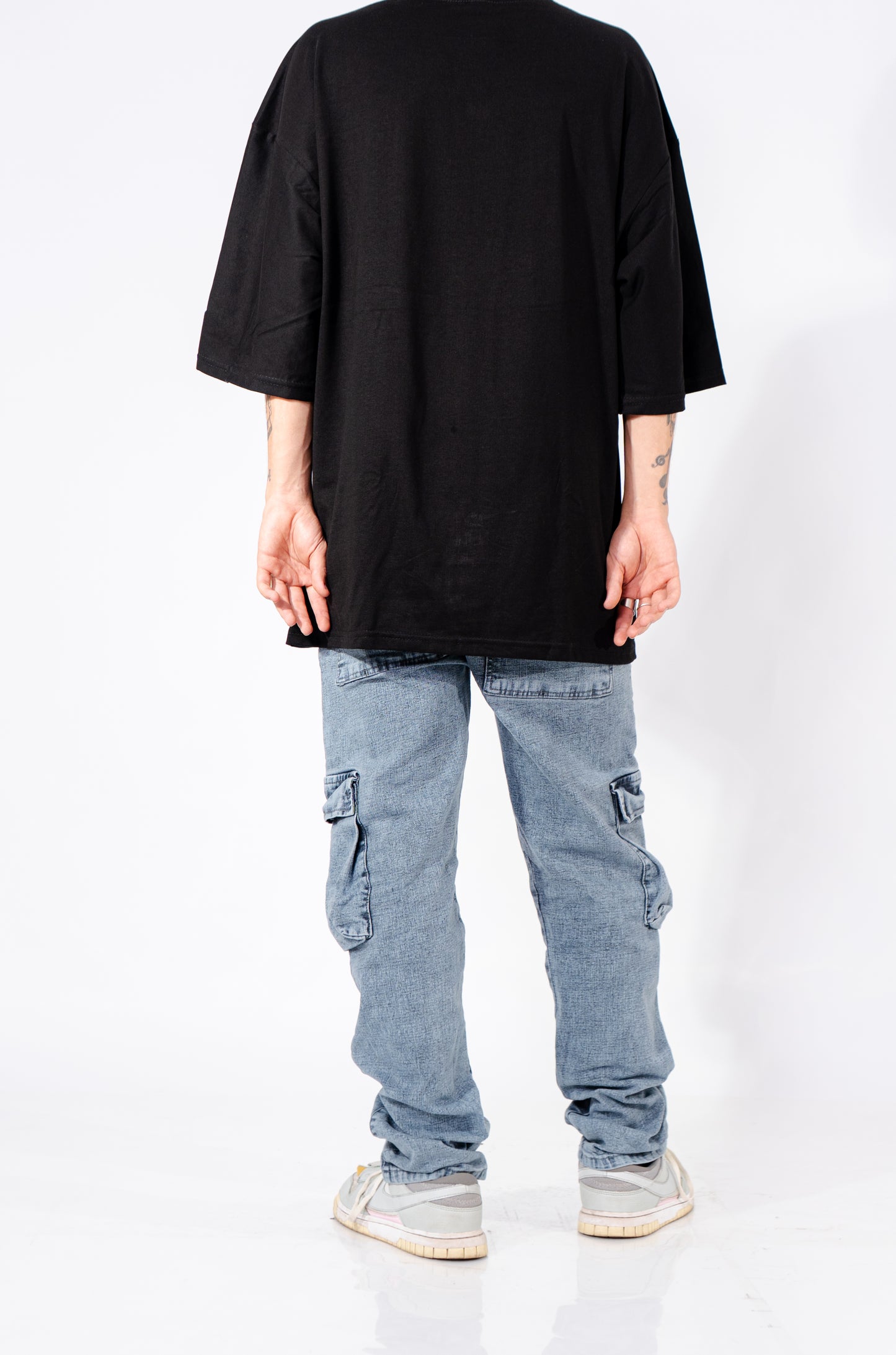 JEANS CARGO GRIS JASPE
