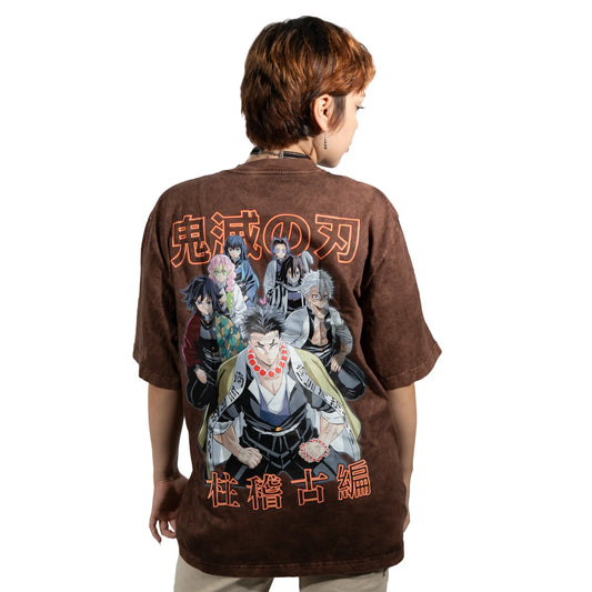 Camiseta PILARES  CAFE ACID WASH