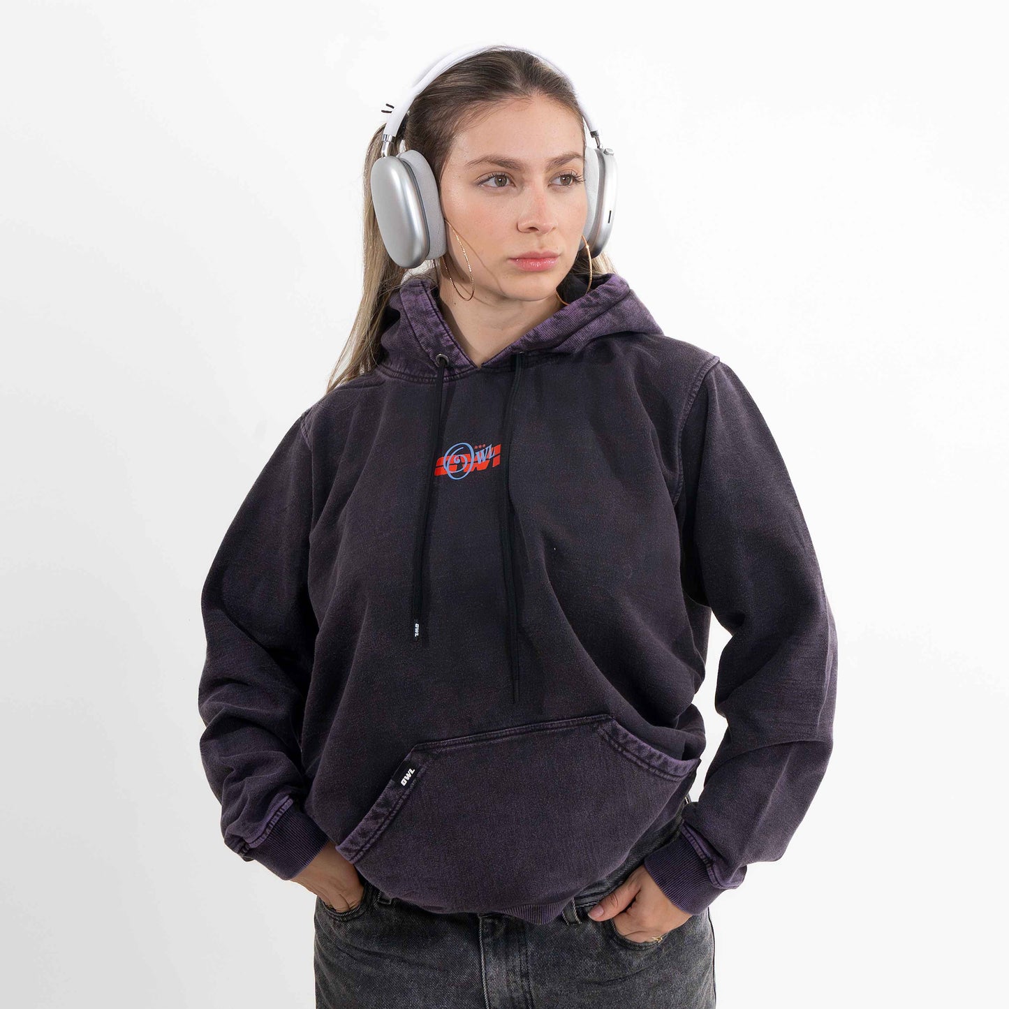 Hoodie  CONFIA MORADO WASH
