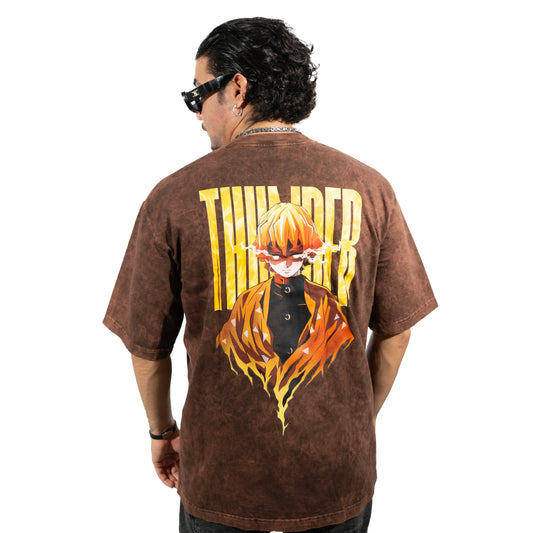 Camiseta ZENITSU 3 CAFE ACID WASH