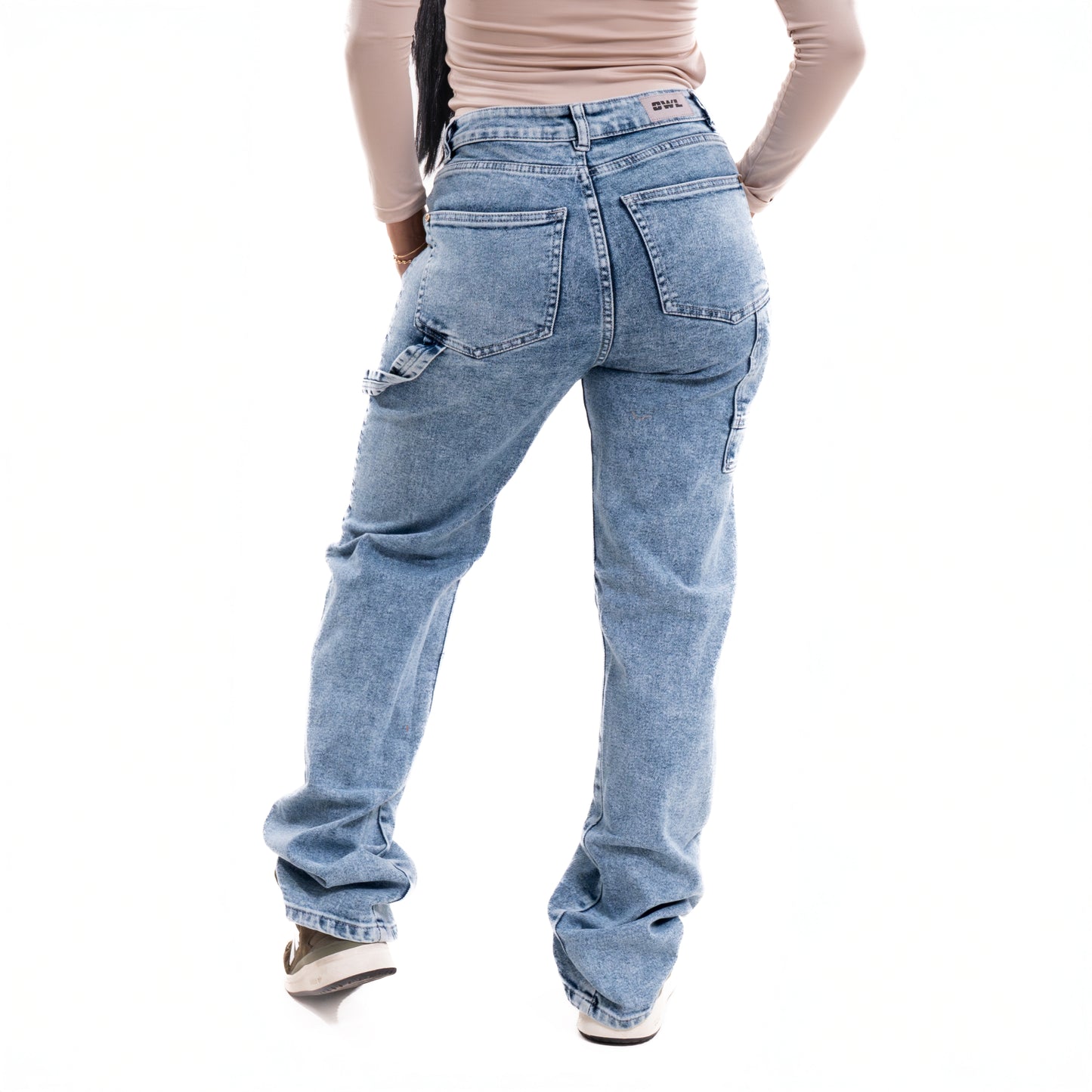 JEAN DAMA CARPINTERO AZUL CLARO