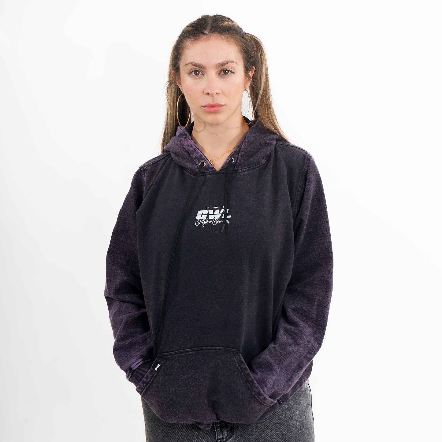Hoodie  DOLOR MORADO WASH