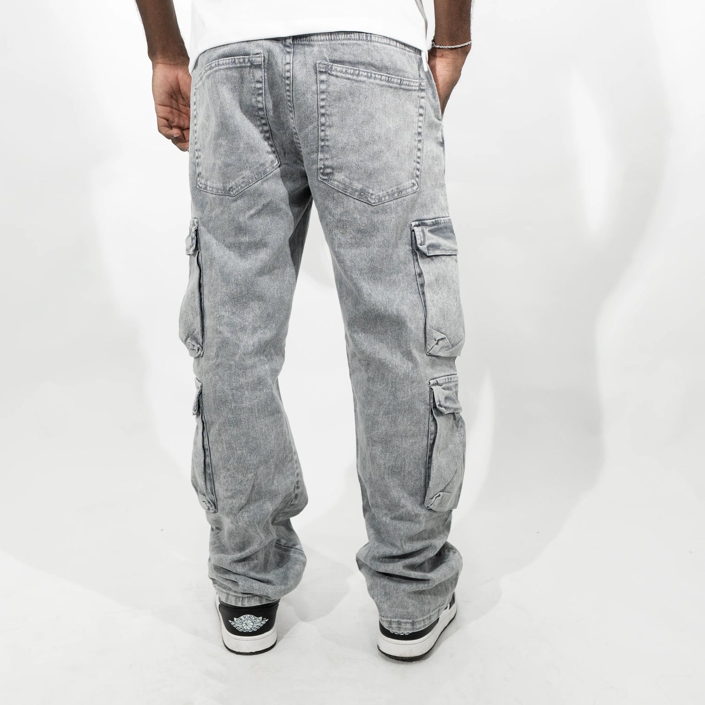 JEAN 4 BOLSILLOS GRIS PERLA