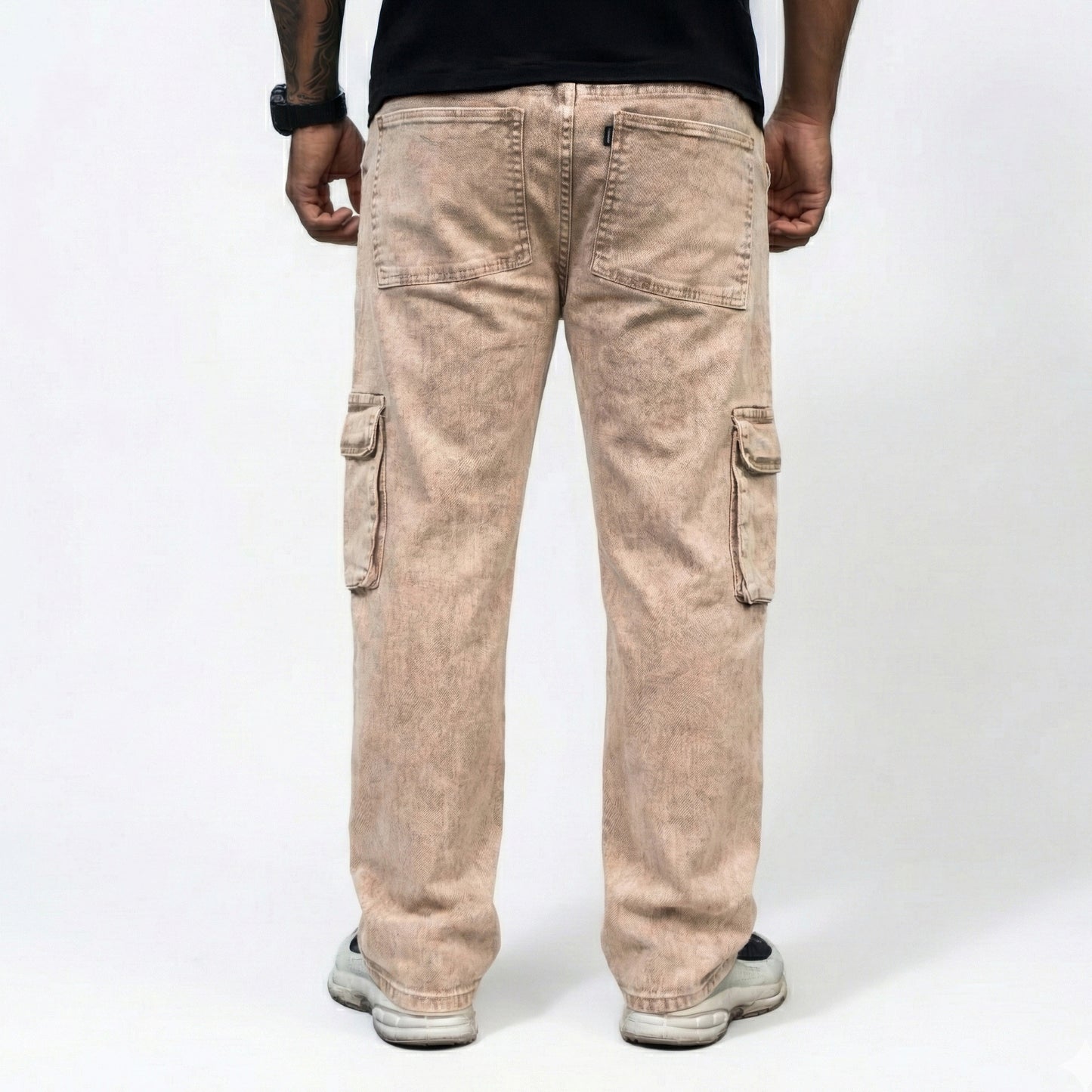 JEAN CARGO 2 BOLSILLOS COBRE ACID WASH