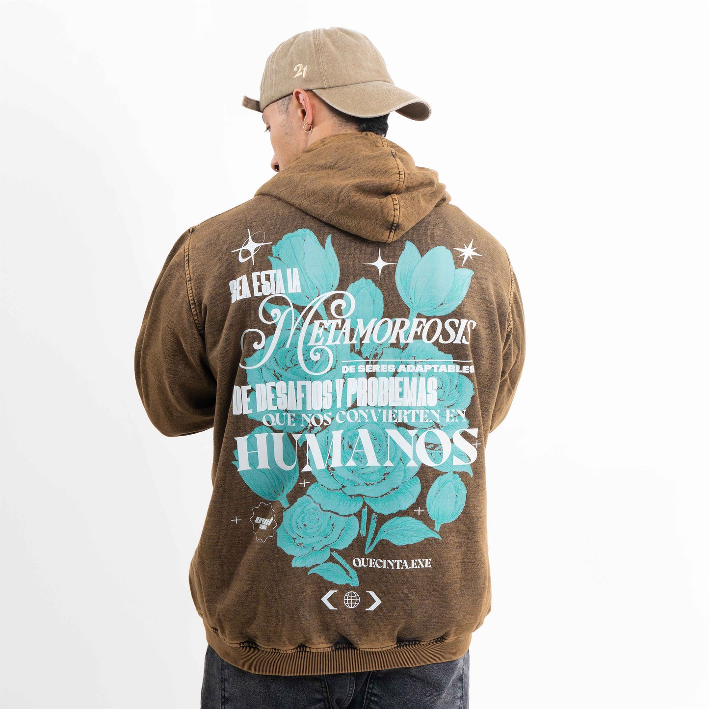 Hoodie  METAMORFOSIS  COBRE WASH