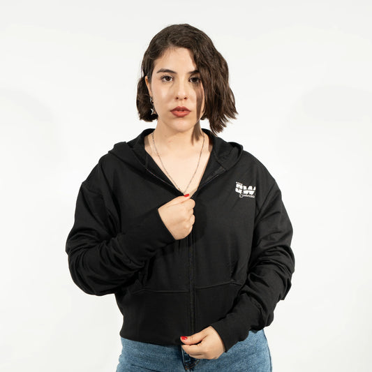 SACO DAMA CREMALLERA NEGRO