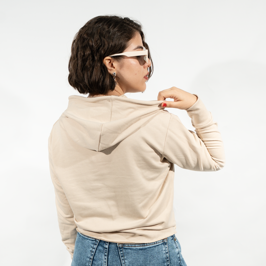 SACOS CROP TOP BEIGE