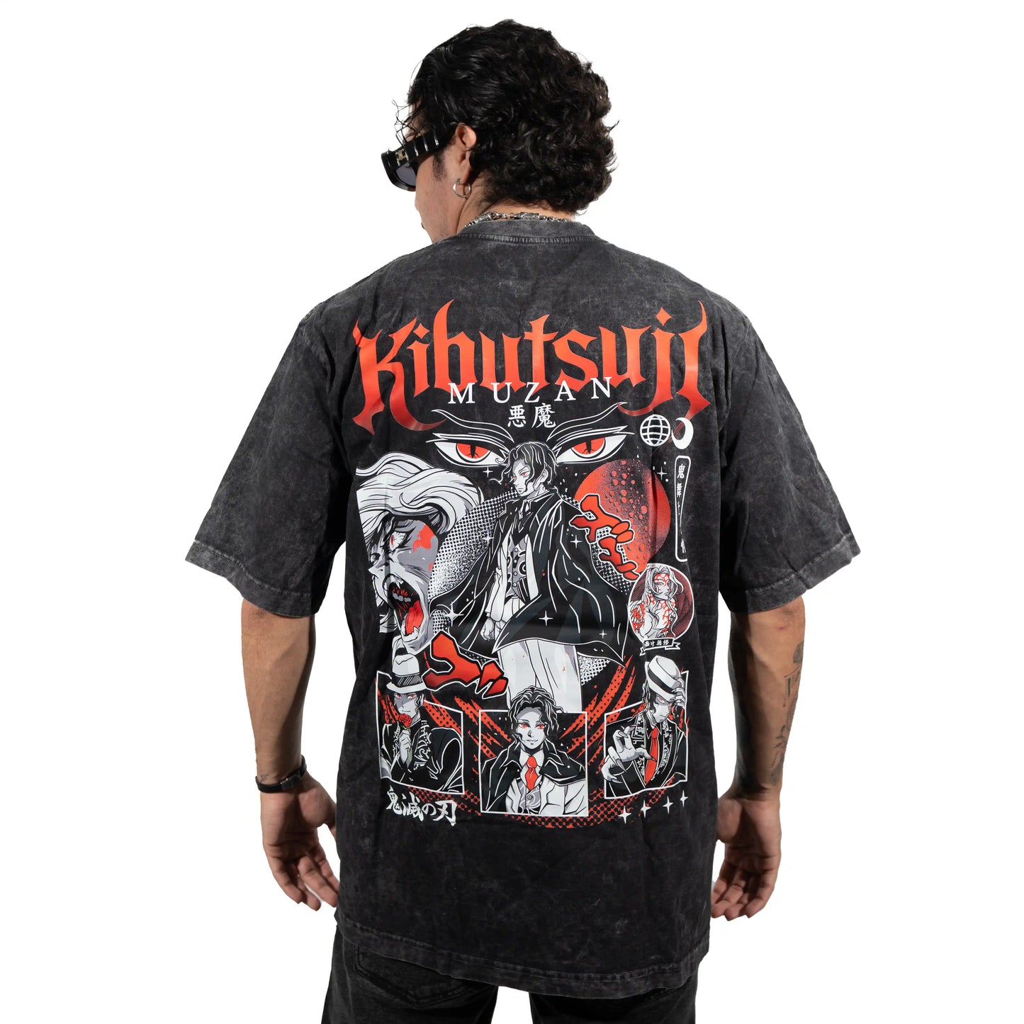 Camiseta MUZAN NEGRO ACID WASH