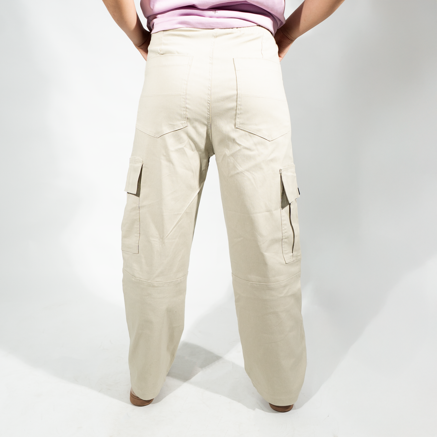 PANTALONES JOGGER DAMA BEIGE