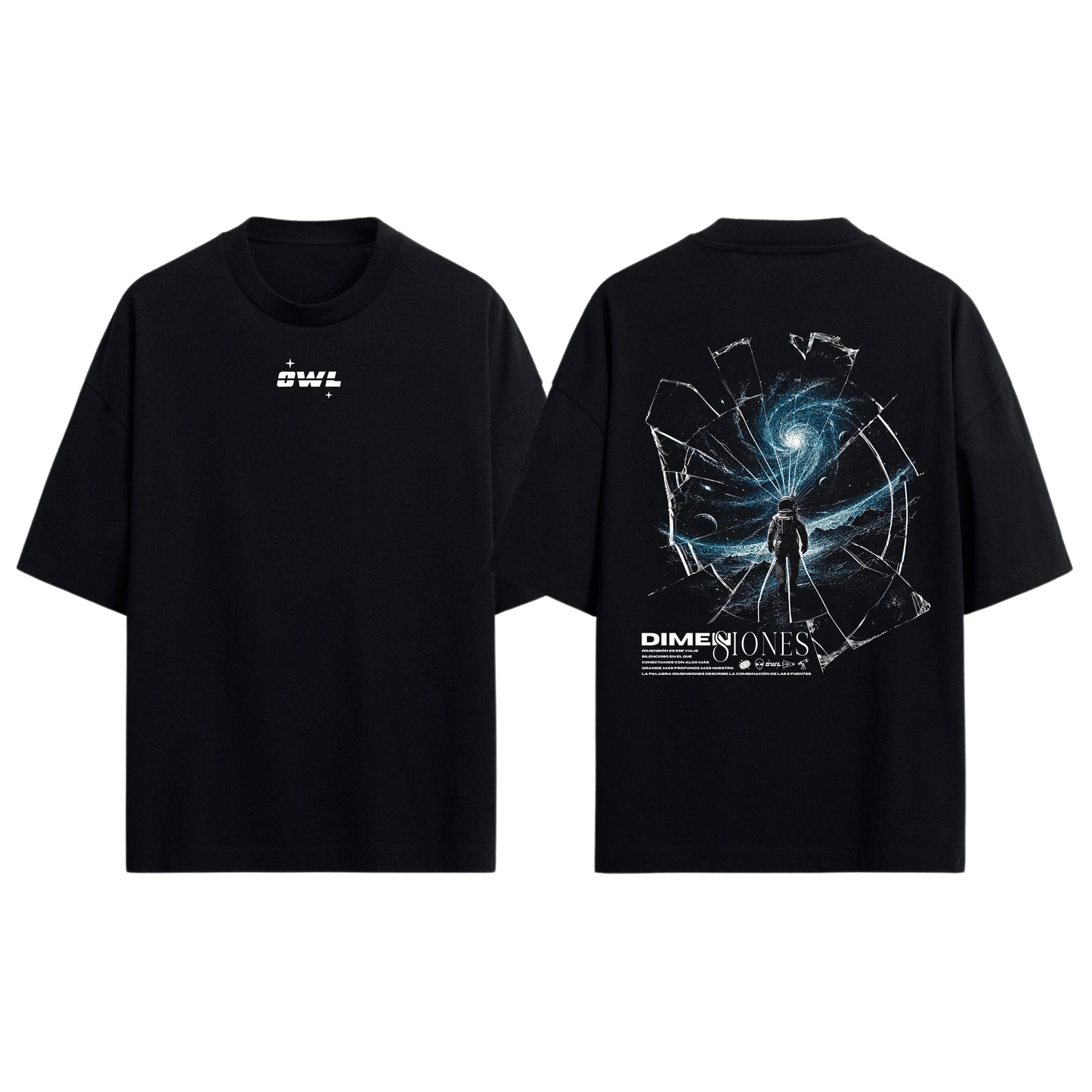 Camiseta ASTRONAUTA DIMENSIONES BACK