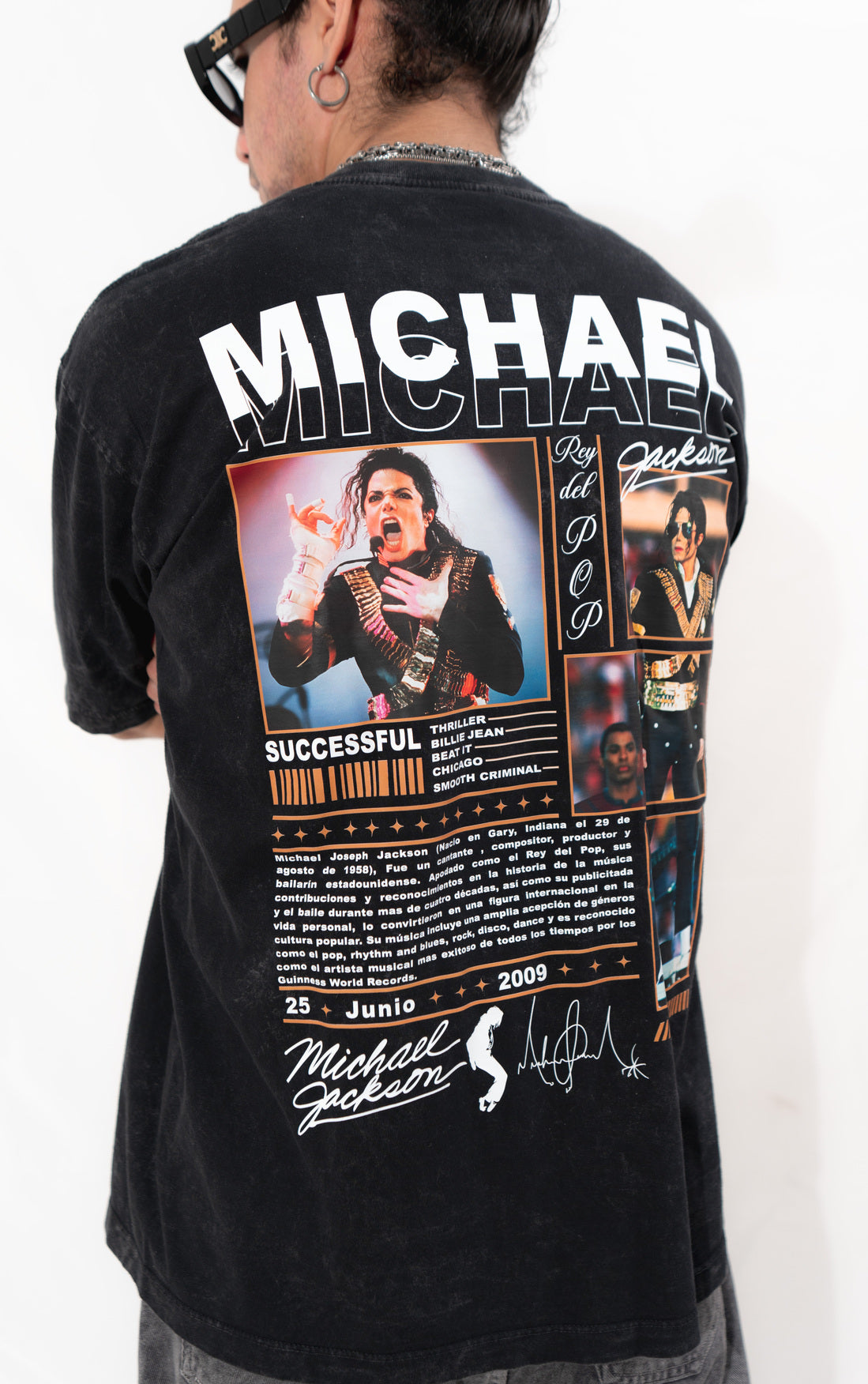 camiseta MICHAEL JACKSON ACID WASH
