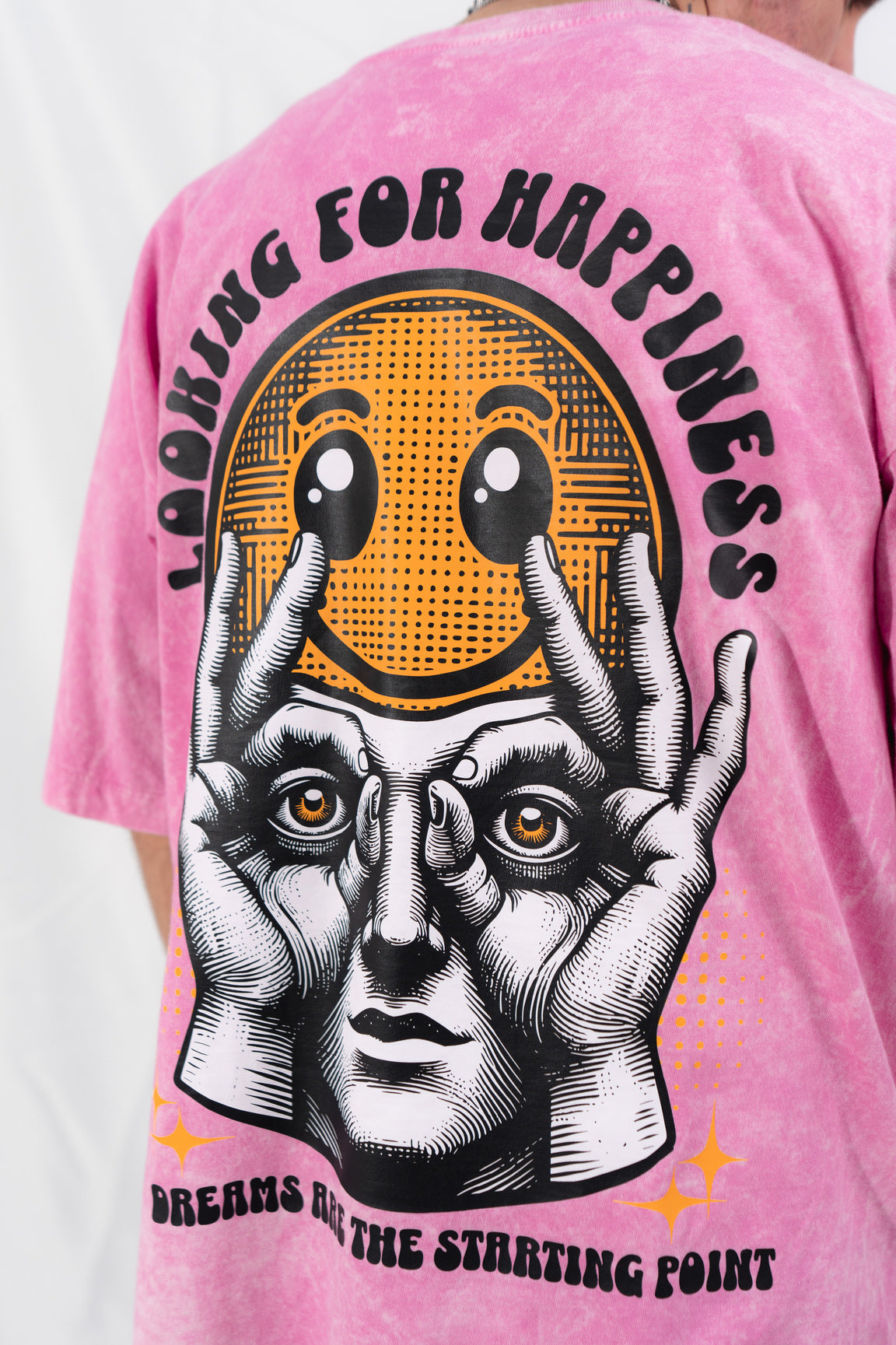 camiseta SMILE ACID WASH