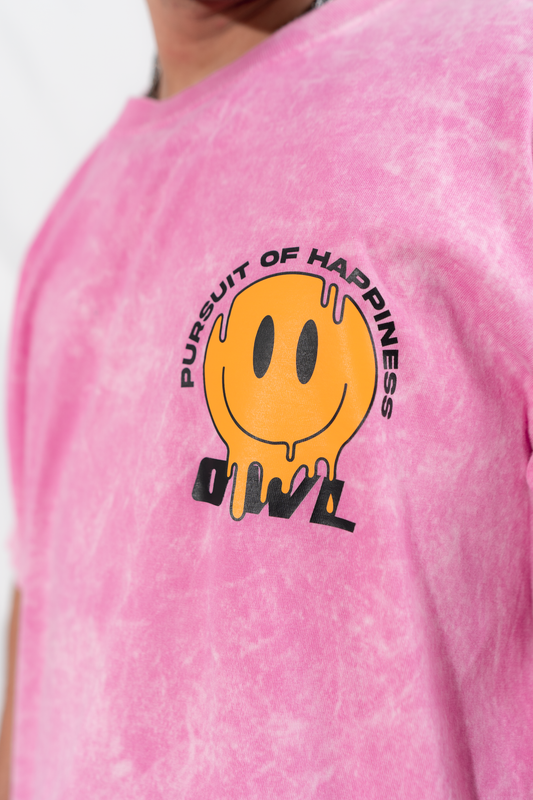 camiseta SMILE ACID WASH