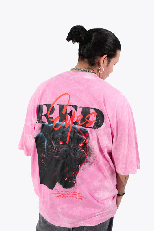 camiseta RED ACID WASH