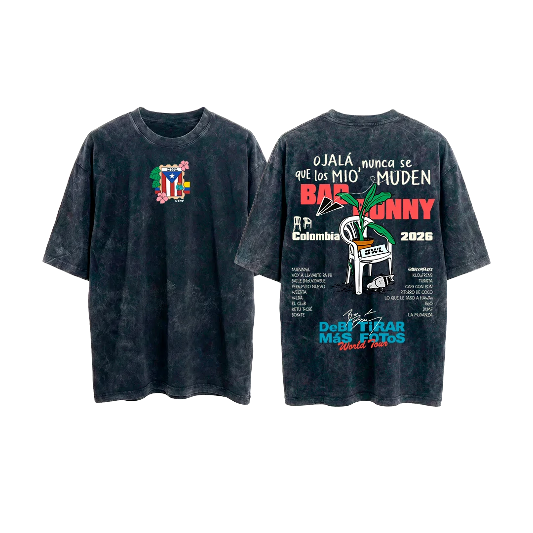 CAMISETA DeBi TiRaR MaS FoToS 2 - NEGRA acid wash