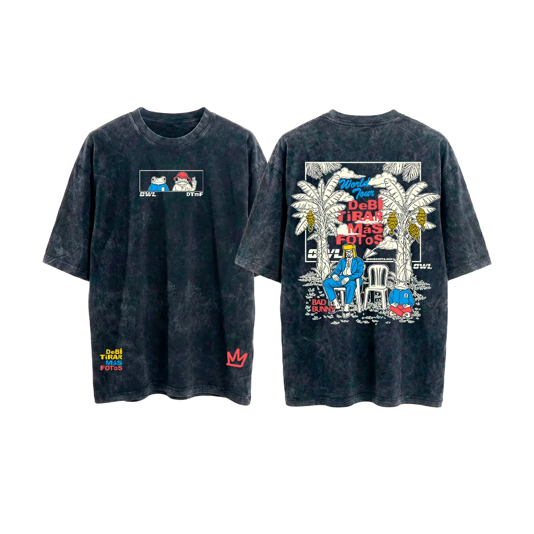 CAMISETA DeBi TiRaR MaS FoToS 3 - NEGRA acid wash