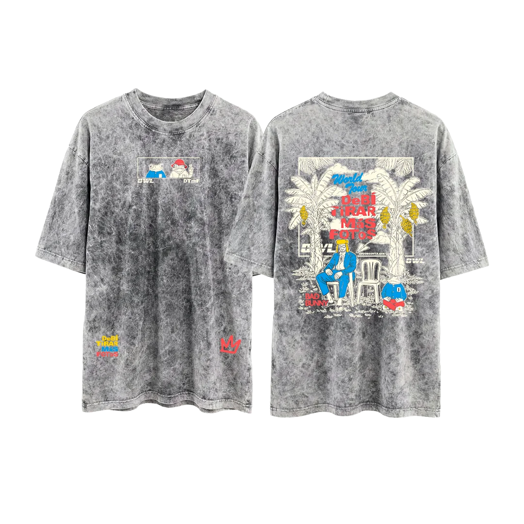 CAMISETA DeBi TiRaR MaS FoToS 3 - GRIS acid wash