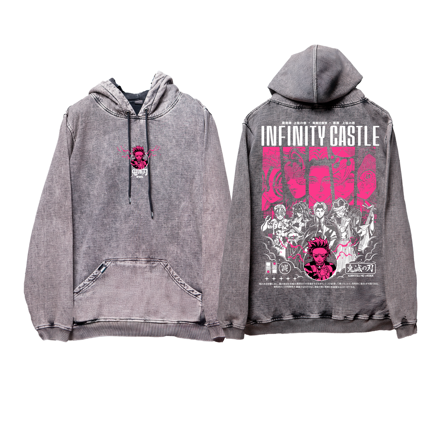 Hoodie CASTILLO DEL INFINITO acid wash