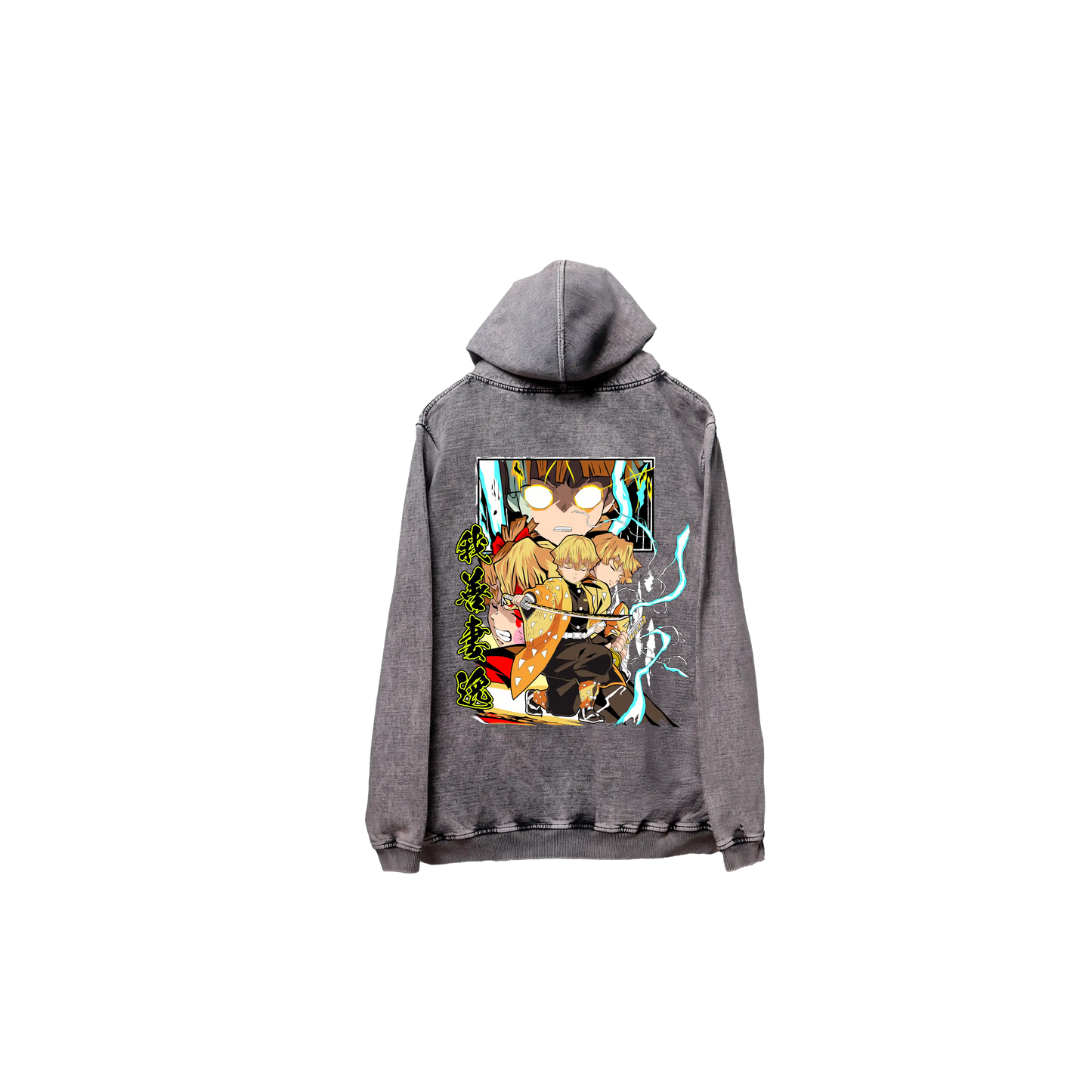 Hoodie ZENITSU 2 acid wash
