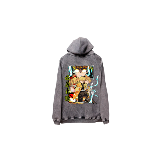 Hoodie ZENITSU 2 acid wash