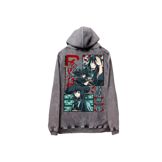 Hoodie TOKITO 2 acid wash