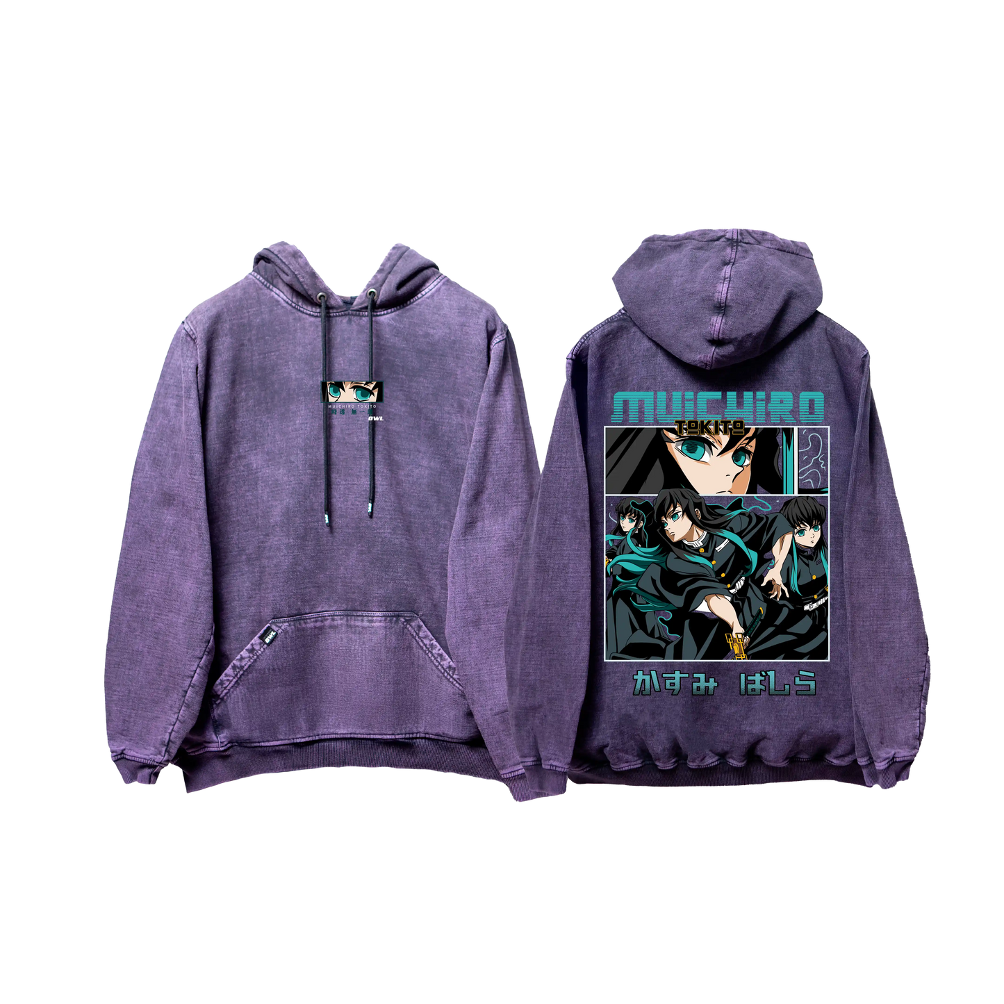 Hoodie TOKITO Morado wash