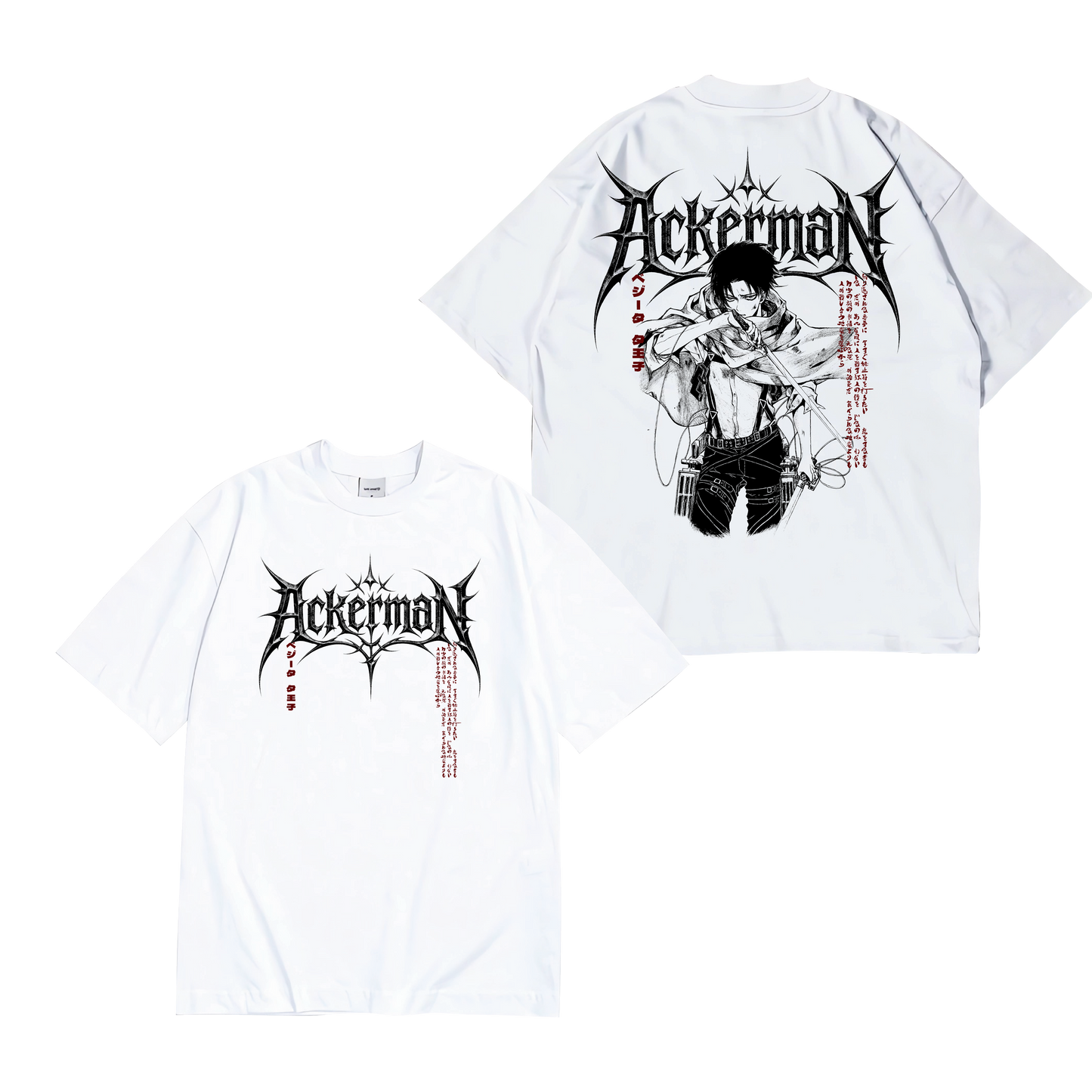 camiseta attack on titan levi 2