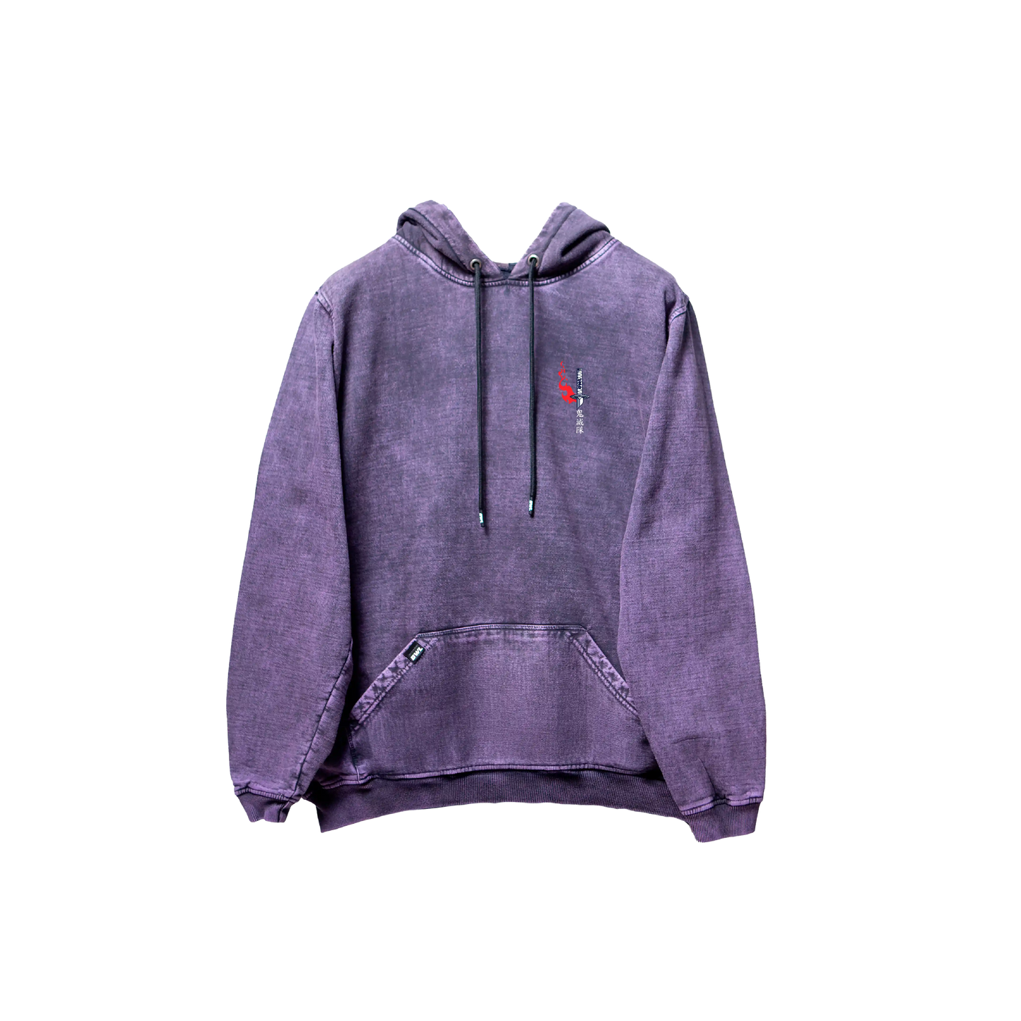 Hoodie TANJIRO 2 Morado wash