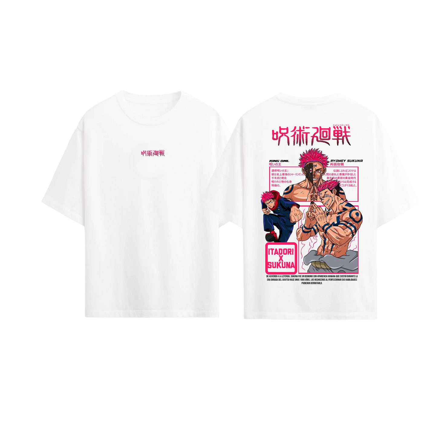 camiseta jujutsu kaisen ITADORI X SUKUNA 2