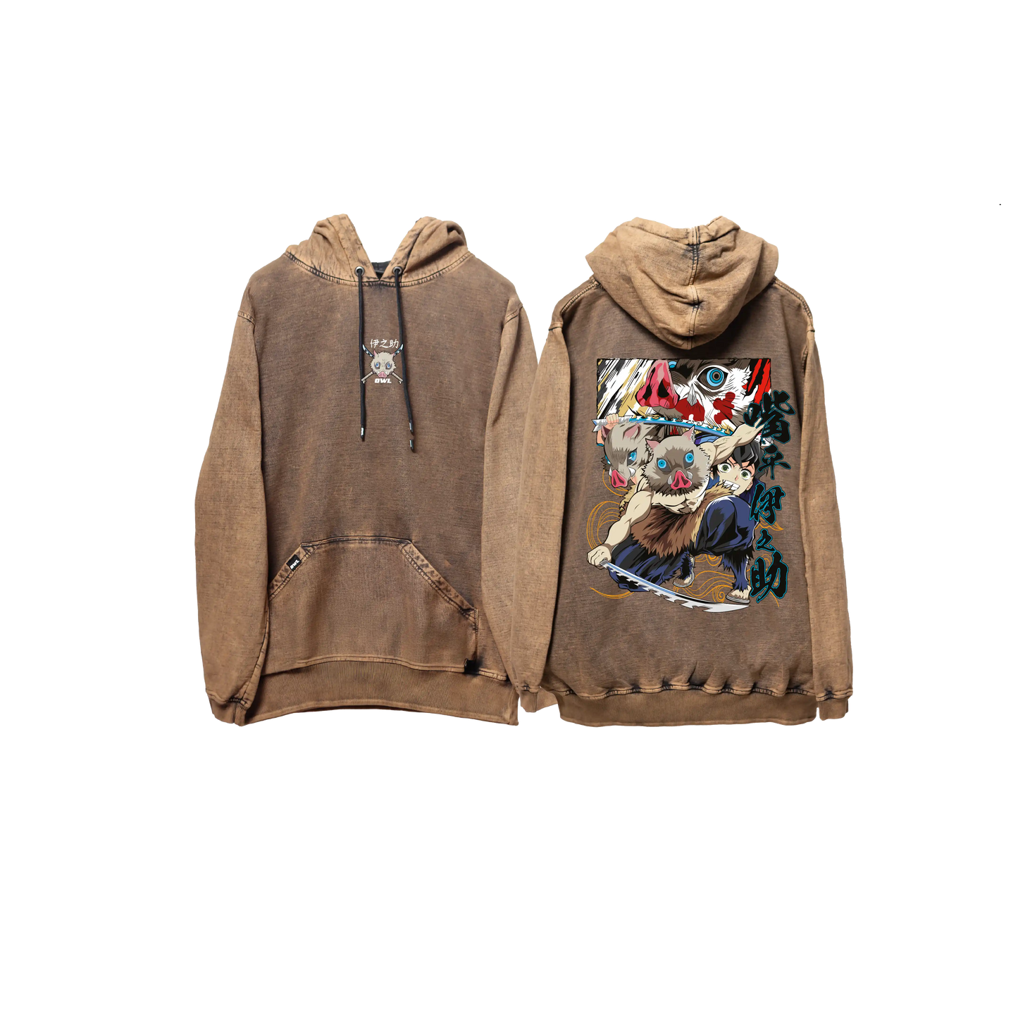 Hoodie INOSUKE 2 COBRE wash