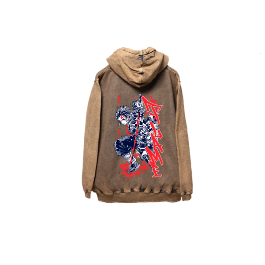 Hoodie TANJIRO 2 COBRE wash