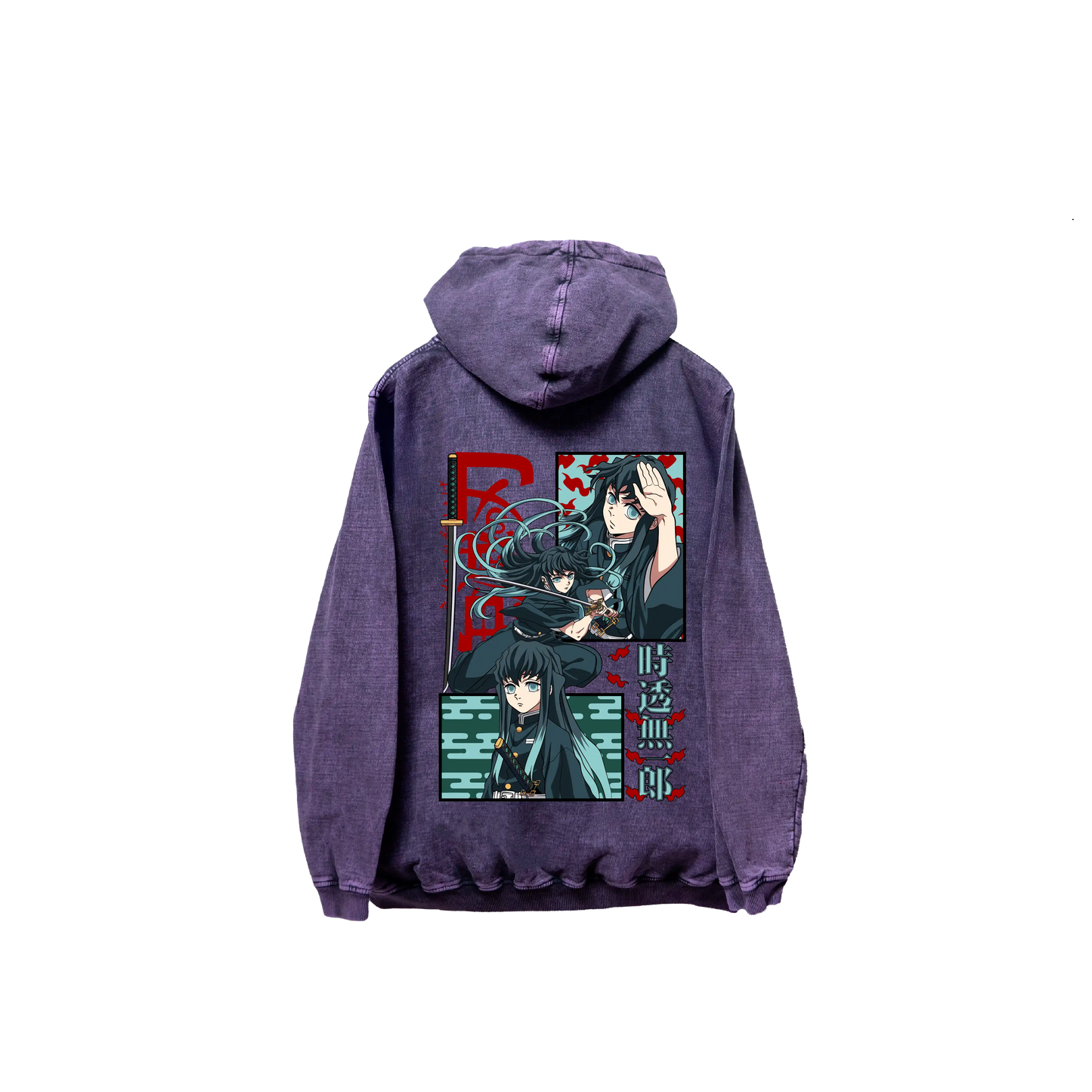 Hoodie TOKITO 2 Morado wash