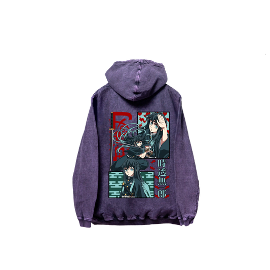 Hoodie TOKITO 2 Morado wash