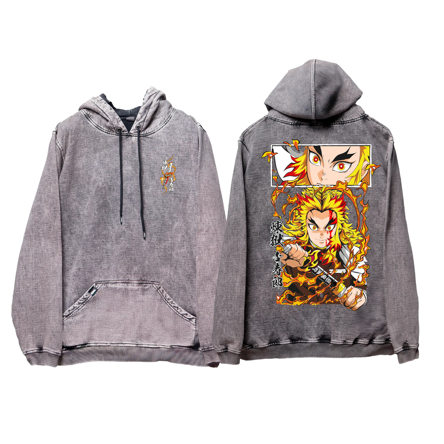 Hoodie RENGOKU 2 acid wash