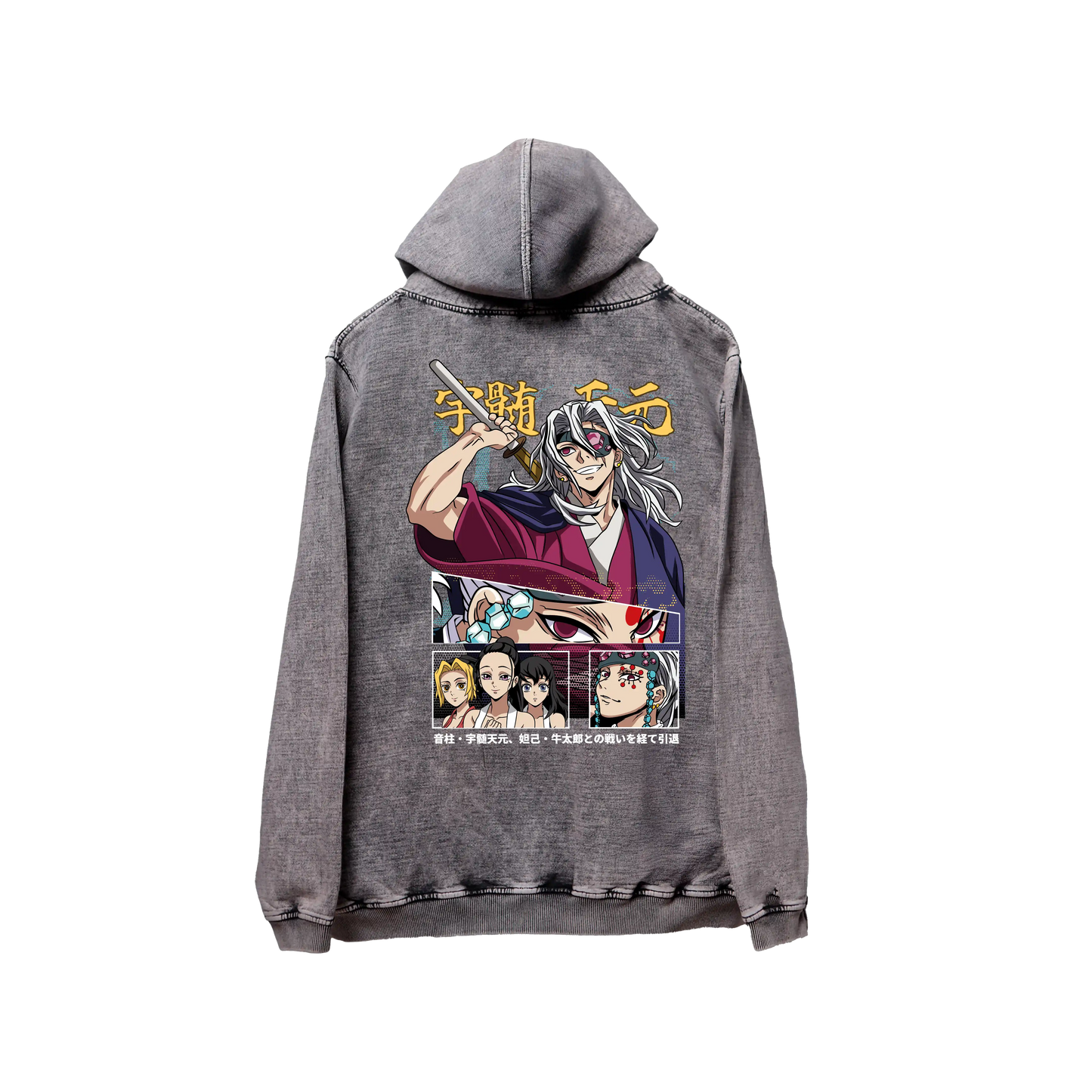 Hoodie TENGEN 2 acid wash