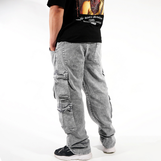 JEAN 4 BOLSILLOS GRIS PERLA