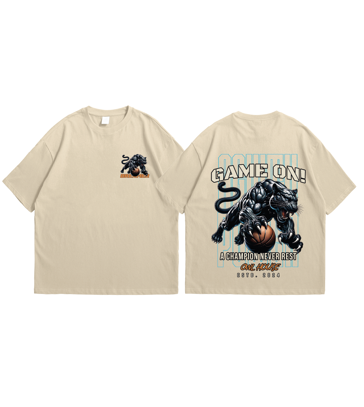 camiseta GAME ON clasica