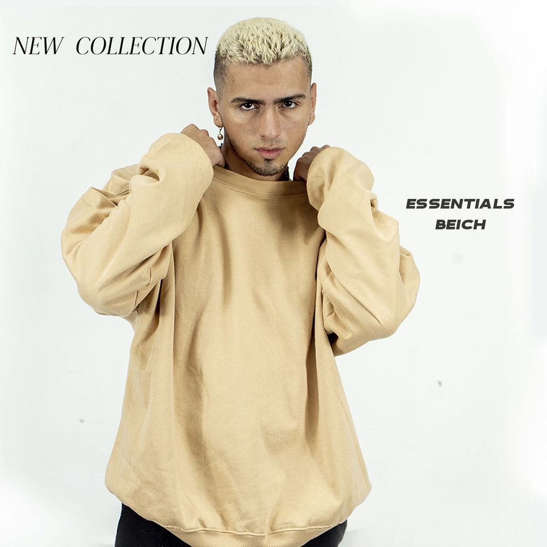 BUZO CUELLO REDONDO BEIGE