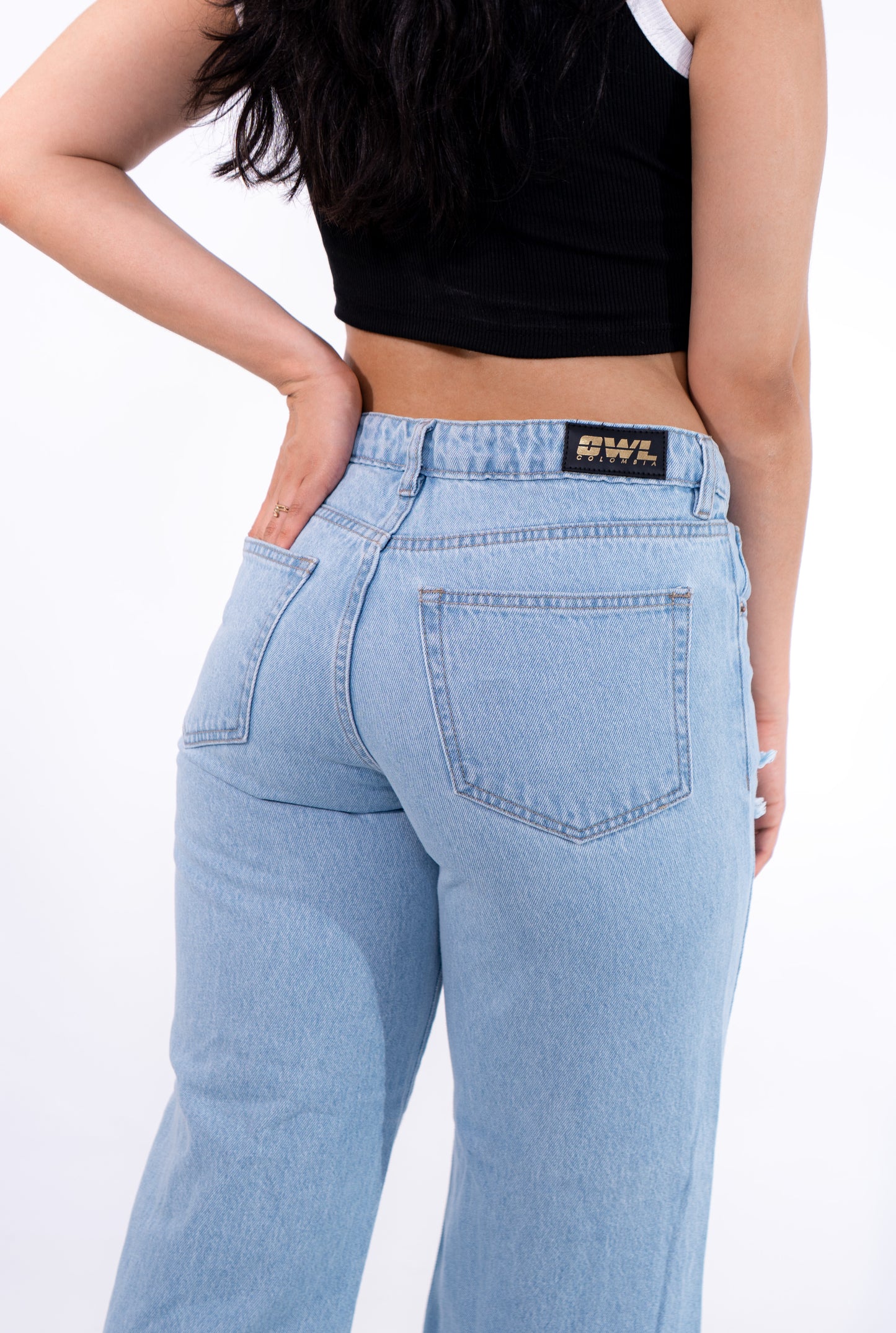 JEANS BAGGY AZUL CLARO