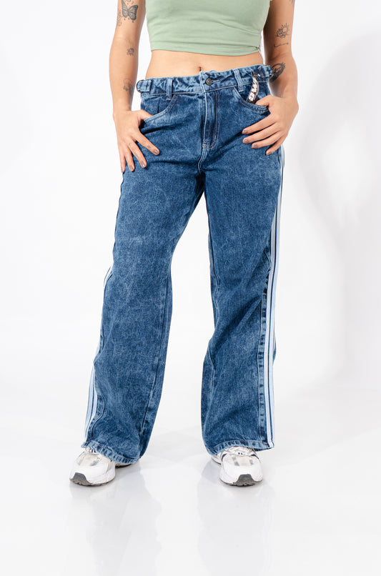 PANTALON AZUL OSCURO 3 RAYAS