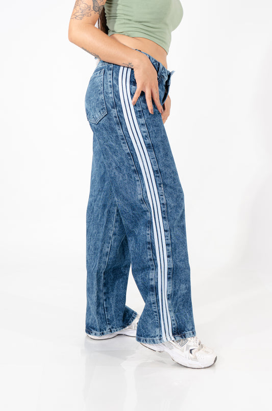 PANTALON AZUL OSCURO 3 RAYAS