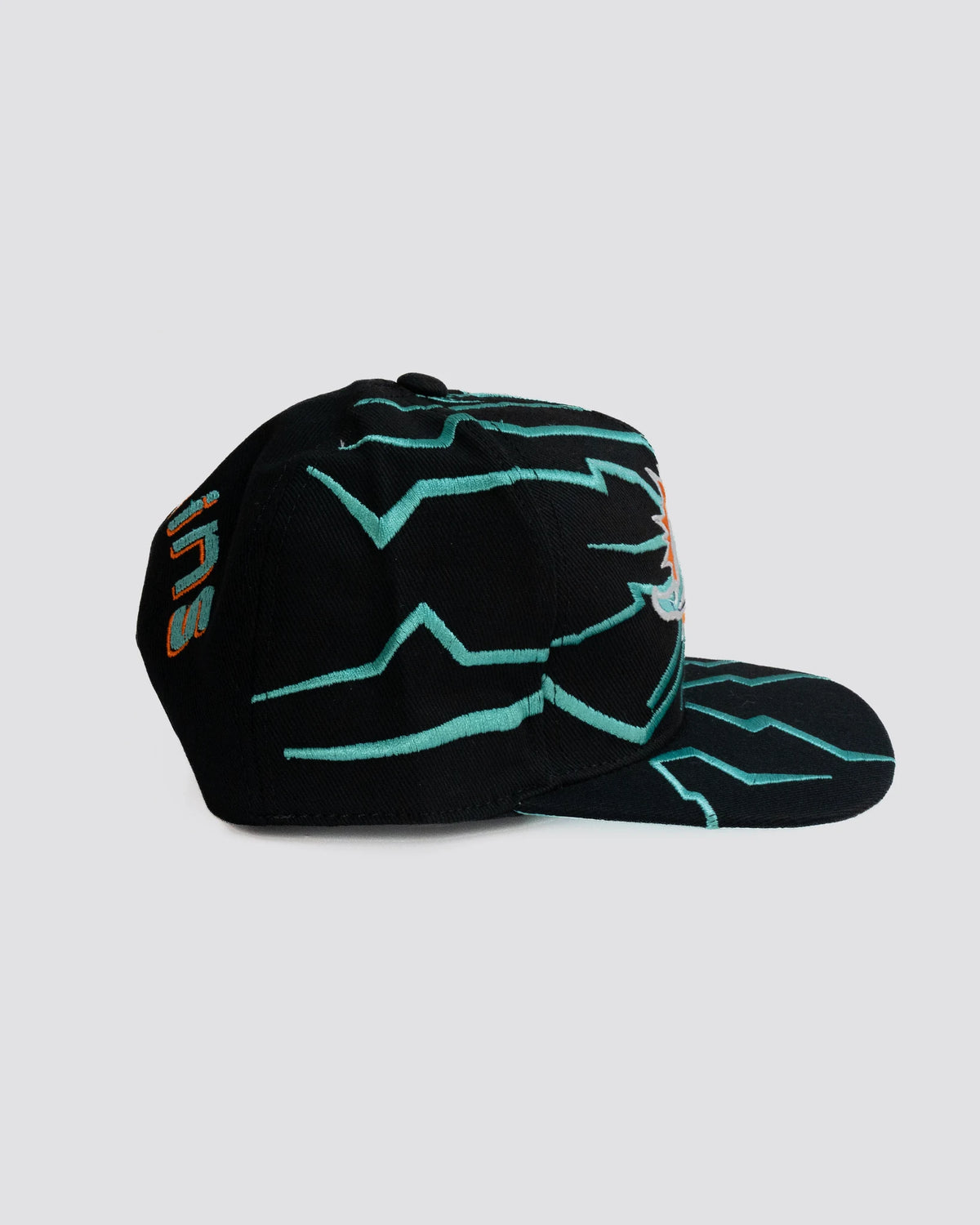 Gorra DESTELLO DOLPHINS NEGRA lado