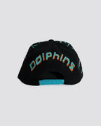 Gorra DESTELLO DOLPHINS NEGRA trasera