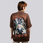 Camiseta PILARES  CAFE ACID WASH