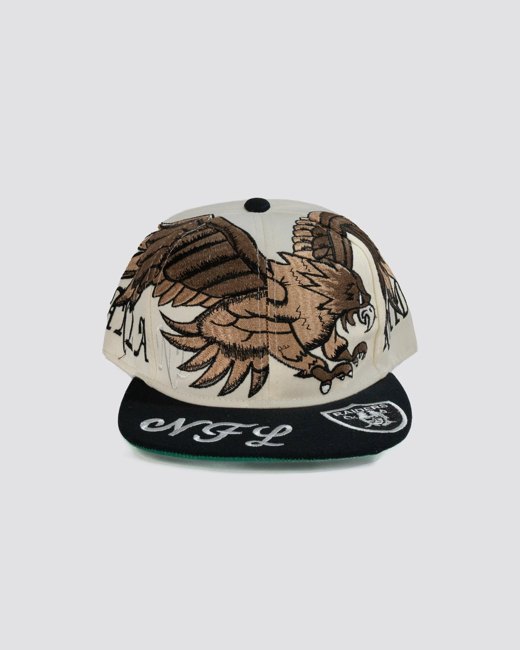 Gorra HALCON DE LOS RAIDERS BLANCA frente