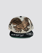 Gorra HALCON DE LOS RAIDERS BLANCA frente