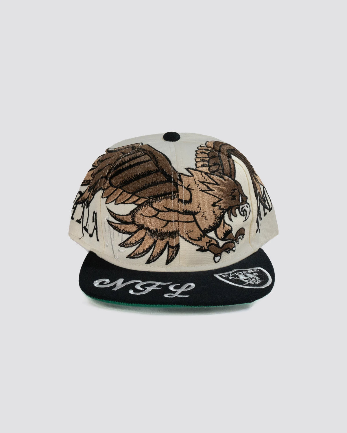 Gorra HALCON DE LOS RAIDERS BLANCA frente