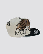 Gorra HALCON DE LOS RAIDERS BLANCA lado
